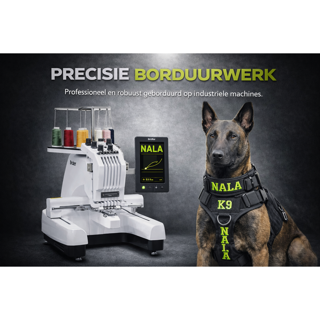 Pro Dog Harness IDENT – Professional dog harness with fixed embroidery