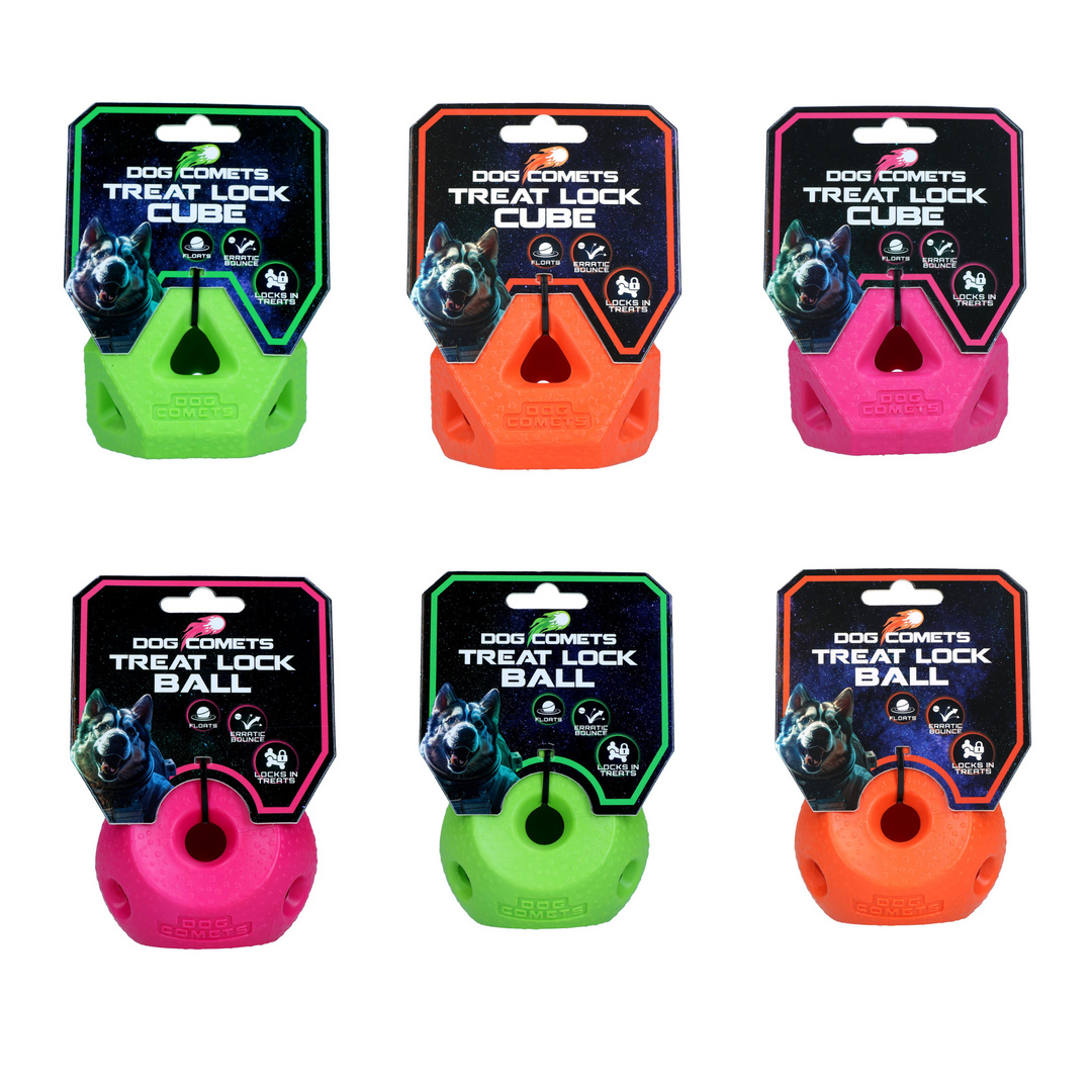 Dog Comets Treat Lock Ball