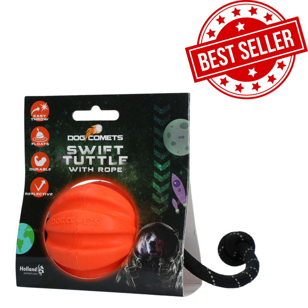 Meteor bal met touw oranje