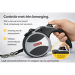 KONG Retractable Leash - Explore Grijs L - 7,5M