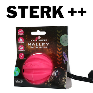 Meteor bal met touw roze