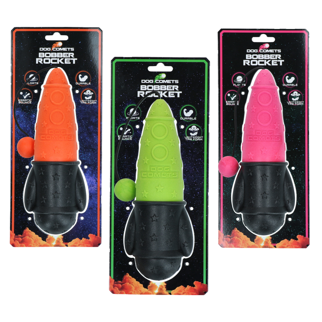 ProFloat – Rocket Floating Dog Toy with Throw Rope (23 cm)