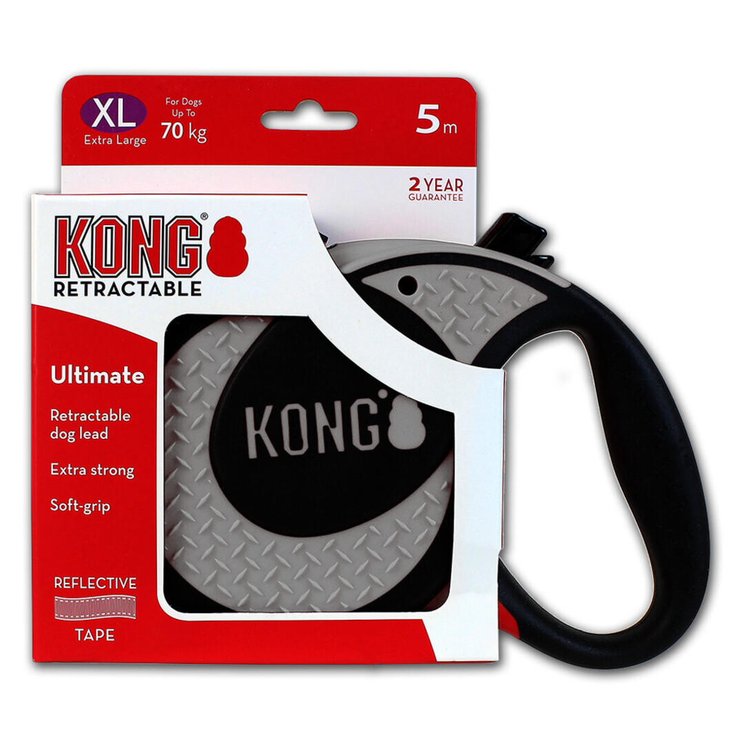 KONG Retractable Leash - Ultimate Grijs 5M