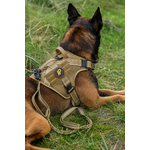 Pro Dog Harness Khaki Reflective