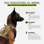 Combi-Deal Pro Harness + Leash Khaki Reflective