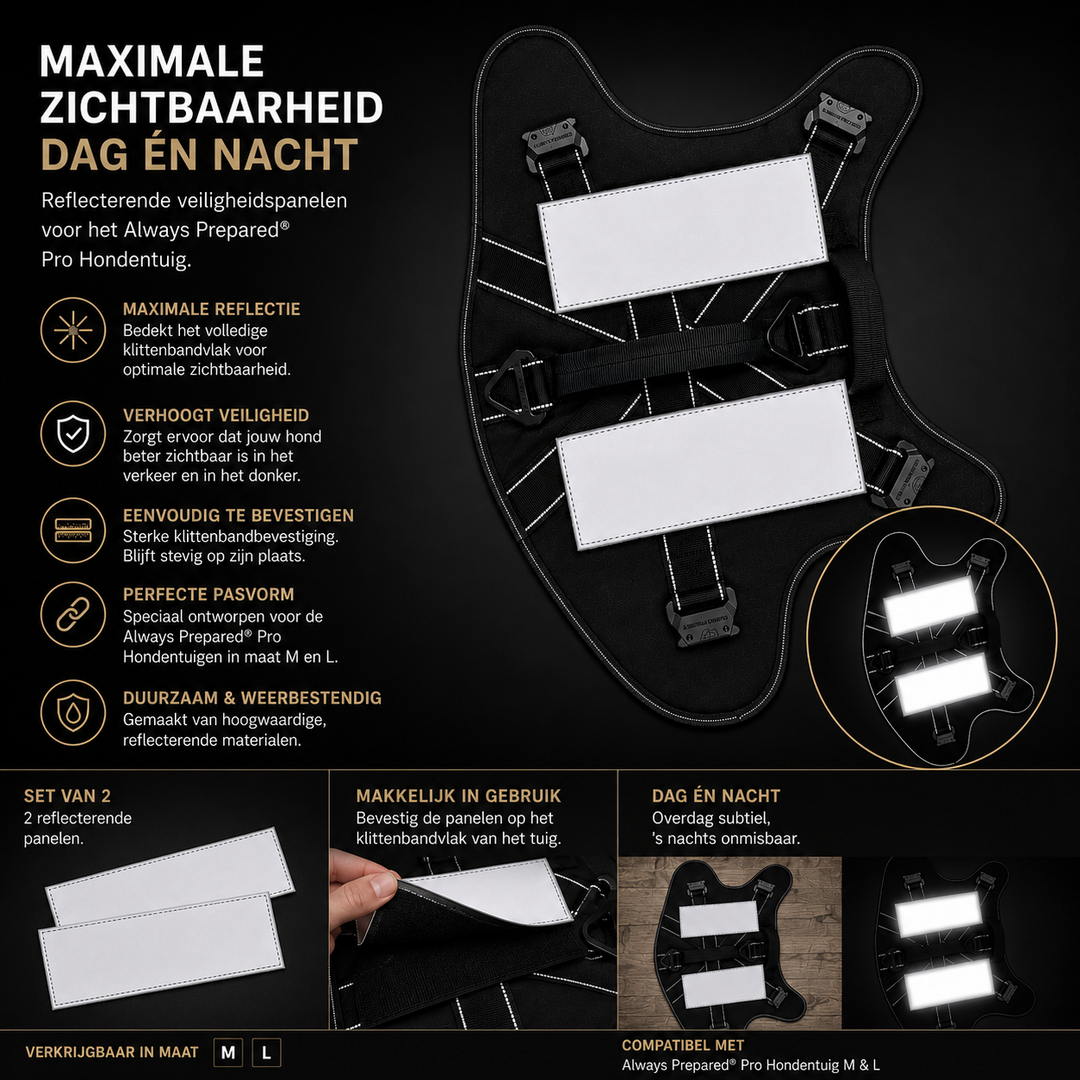 Reflectie Panelen voor Hondentuig | Set van 2