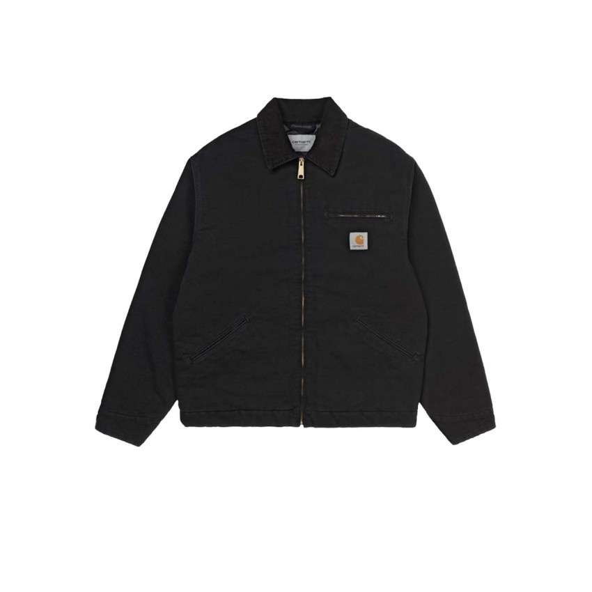 Carhartt WIP OG Detroit Jacket Black Aged Canvas
