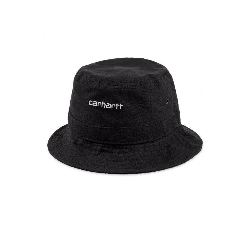 Carhartt WIP Script Bucket Hat Black White