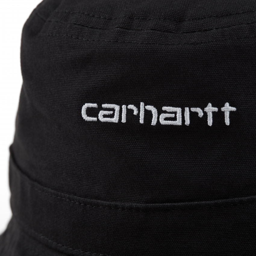 Carhartt WIP Script Bucket Hat Black White