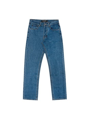 Cold Wash 5-Pocket Straight Jeans Dark Blue