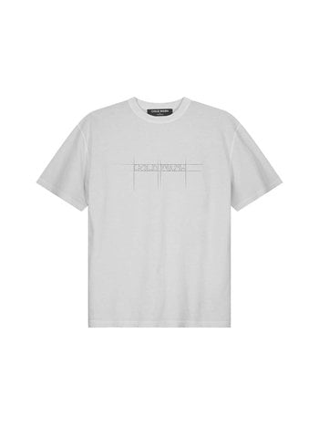 Cold Wash Sketched Logo T-Shirt Grey