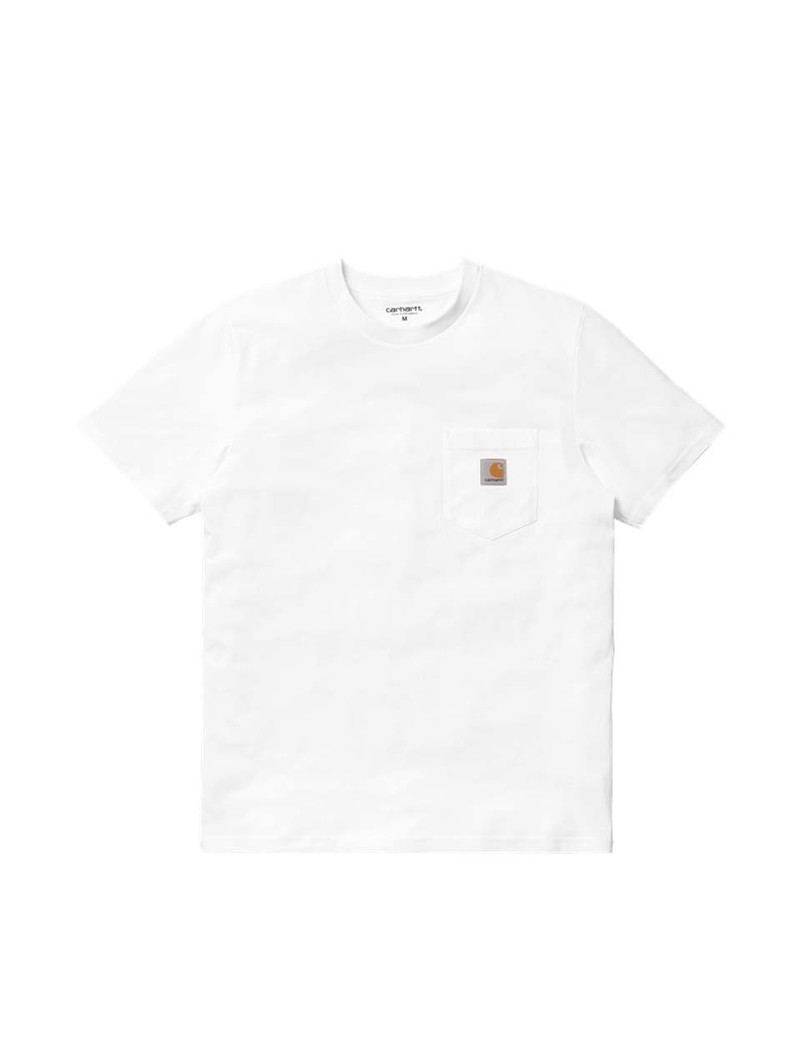 Local Pocket T-Shirt White Black - Reissue