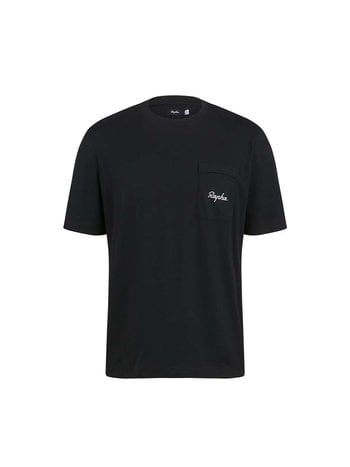 Rapha Logo Pocket T-Shirt Black White