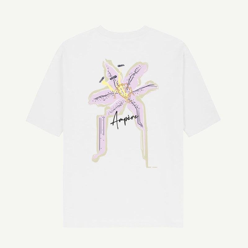 Ampere Amsterdam August Tee Printed Fantasy Floral White
