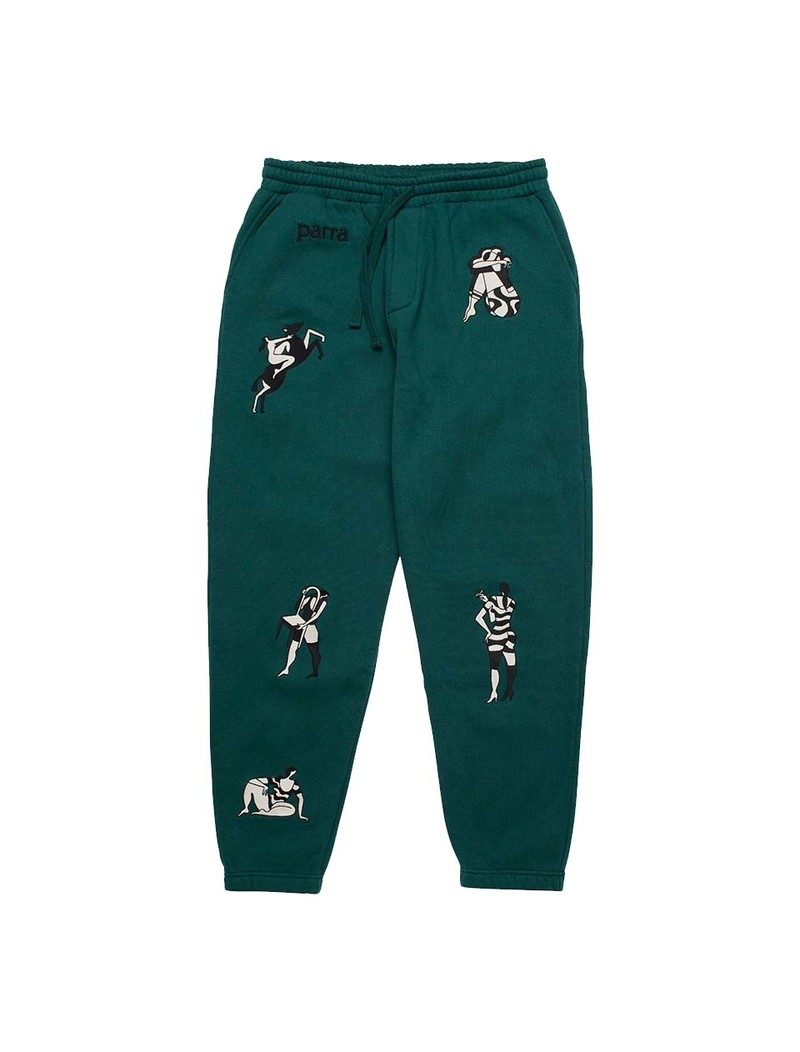 By Parra Life Experience Sweat Pants Pine Green