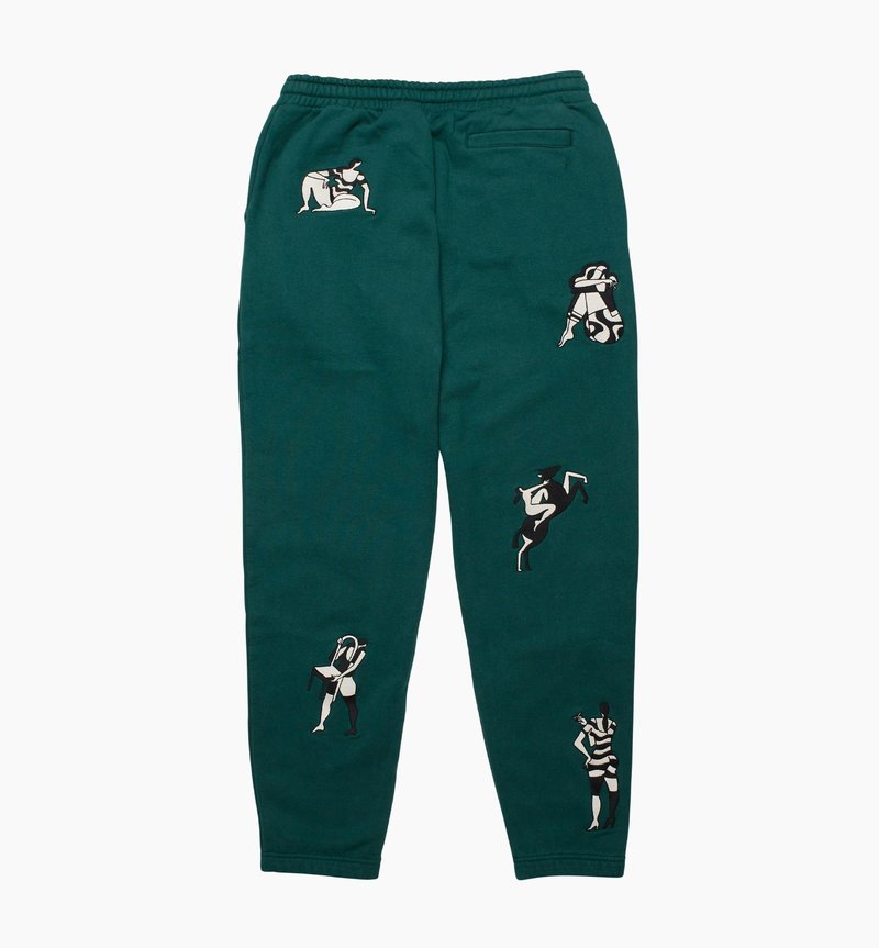 By Parra Life Experience Sweat Pants Pine Green