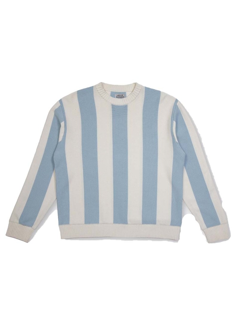 Lack of Guidance Lionel Knit Sweater Baby Blue Off