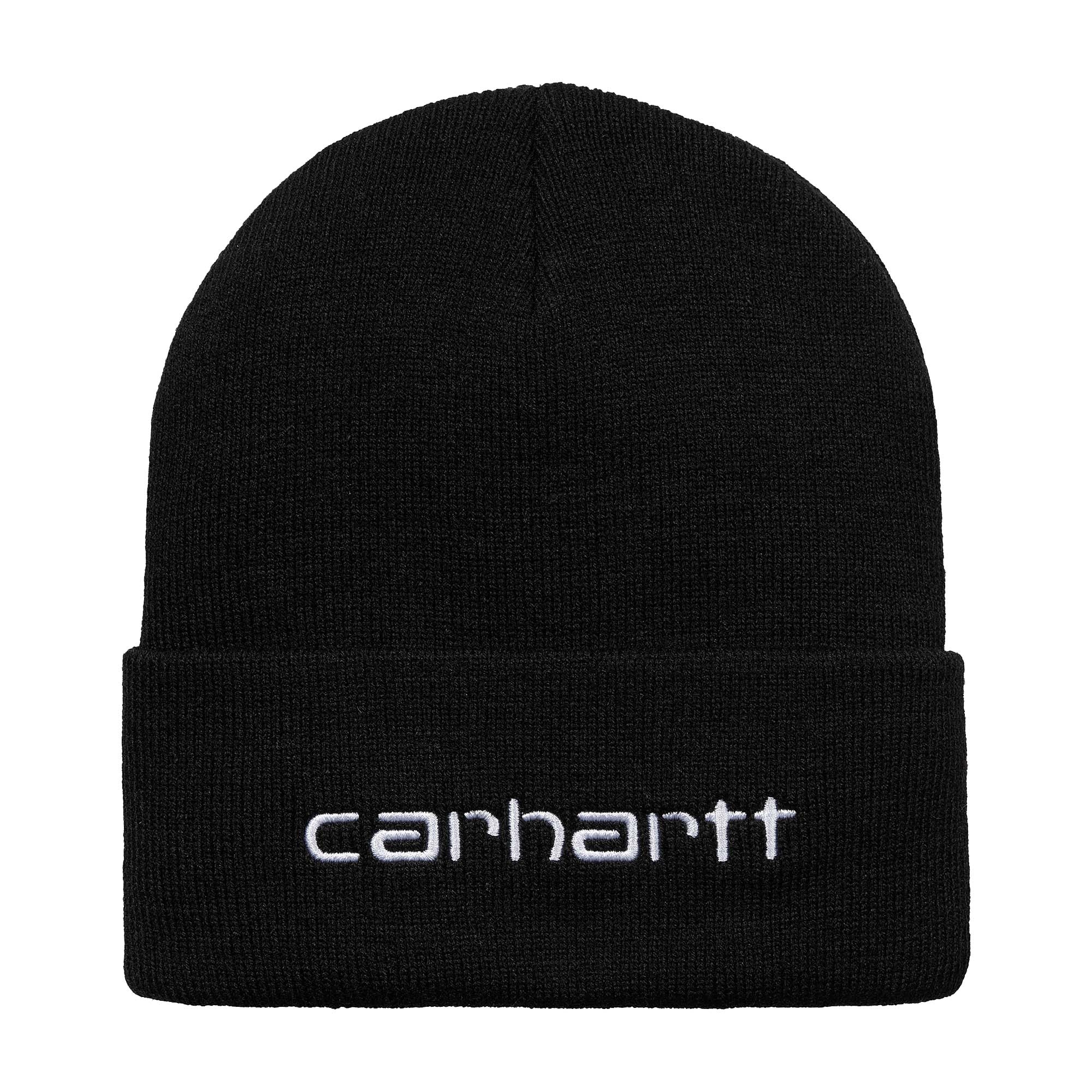 Carhartt WIP Script Beanie Black White