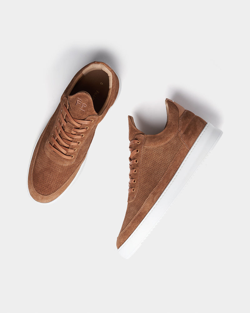 Filling Pieces Low Top Perforated Organic Brown