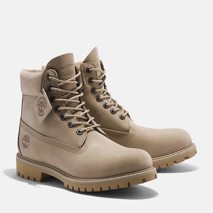 Timberland Premium 6 Inch Waterproof Boot Light Brown Nubuck