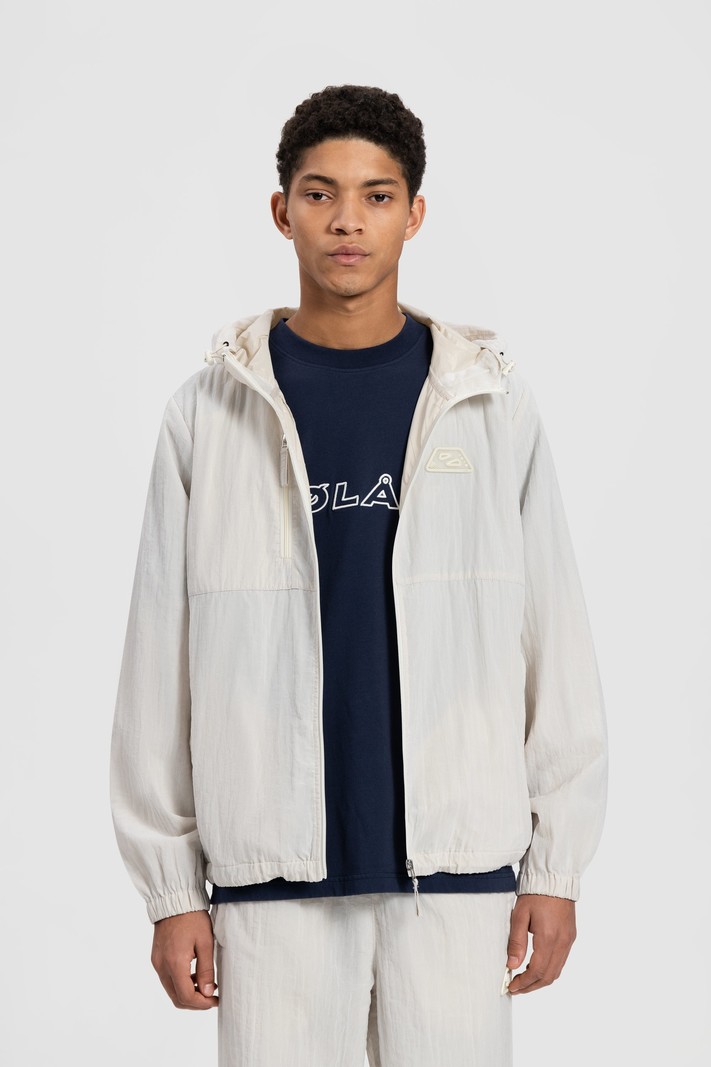 OLAF Zip-up Ripstop Jacket White