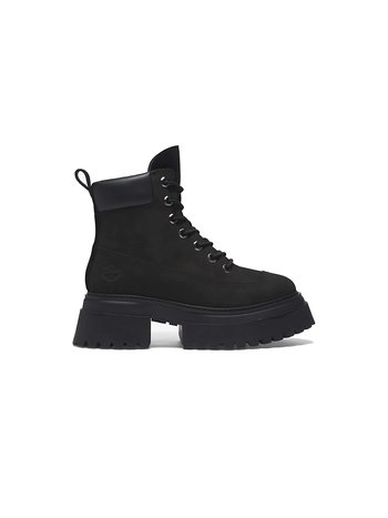 Timberland Sky 6 Inch Lace Up Boot Black Nubuck