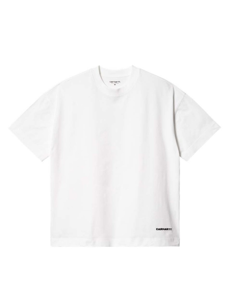 Carhartt WIP S/S Link Script T-Shirt White Black