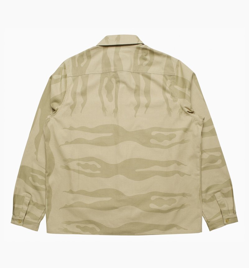 By Parra Under Polluted Water Shirt Khaki