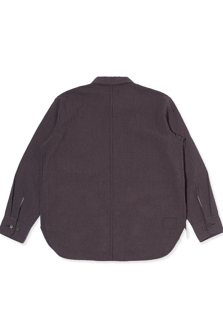 Universal Works Travail Shirt Ospina Cotton Navy
