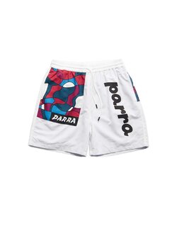 By Parra Sports Trees Swim Shorts White
