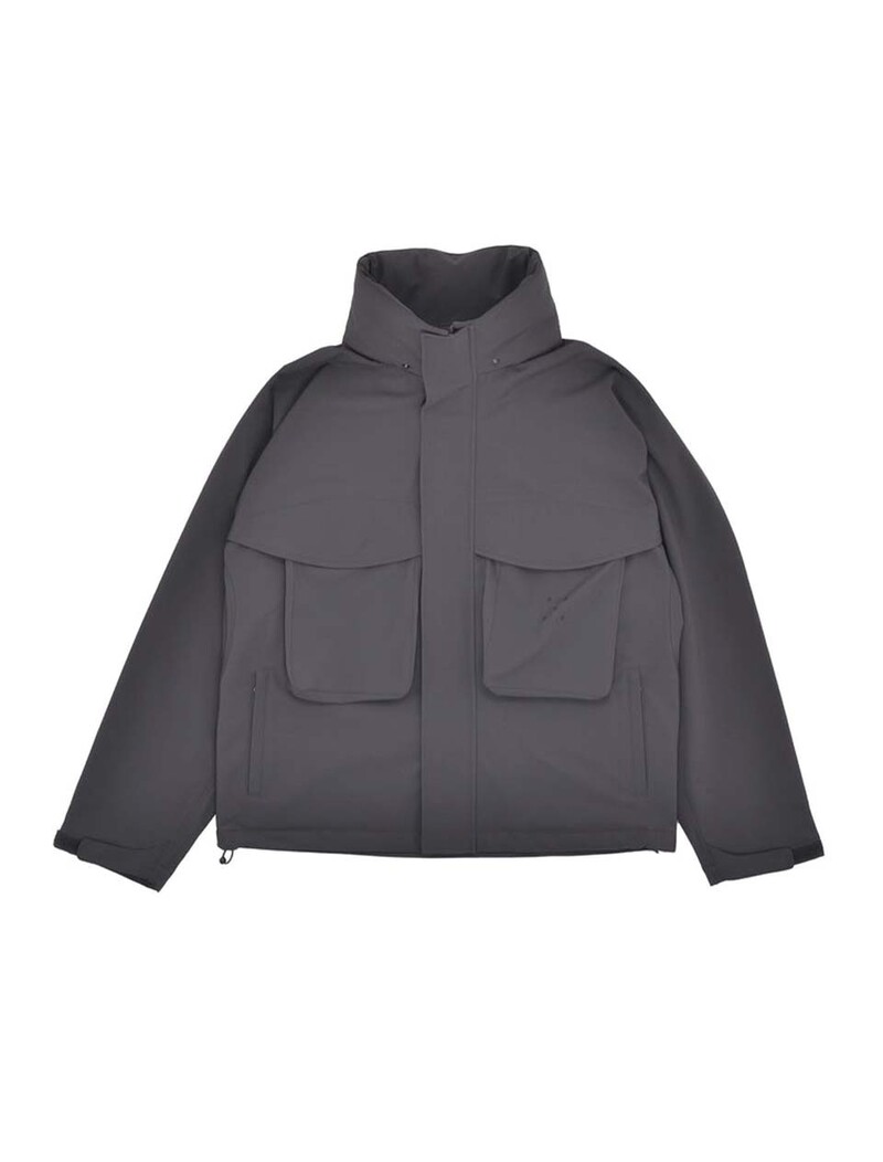 POP Trading Company Shell Jacket Charcoal