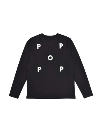 POP Trading Company Logo Longsleeve T-Shirt Black White