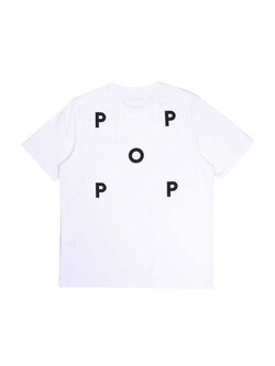 POP Trading Company Logo T-Shirt White Black