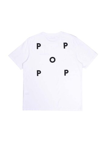 POP Trading Company Logo T-Shirt White Black