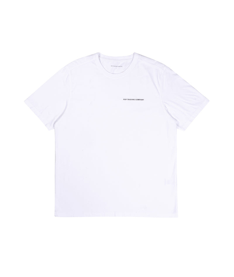 POP Trading Company Logo T-Shirt White Black