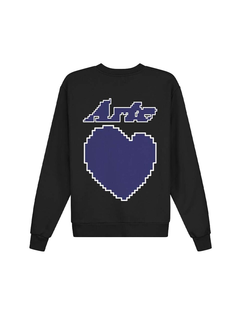 Arte Antwerp Cohen Back Heart Sweater Black