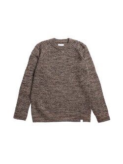 Norse Projects Roald Wool Cotton Rib Sweater Camel