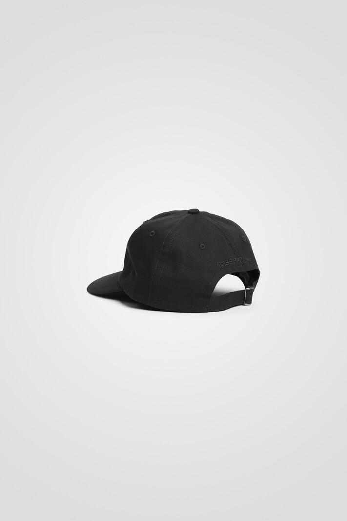 Norse Projects Felt N Twill Sports Cap Black