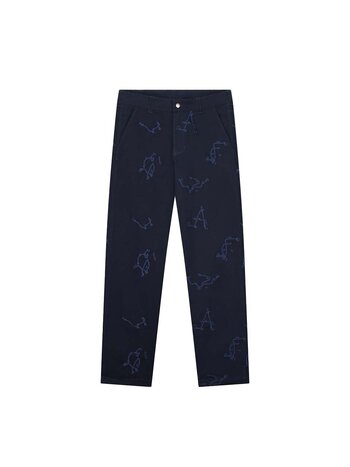 OLAF Twill Embro Trouser Navy