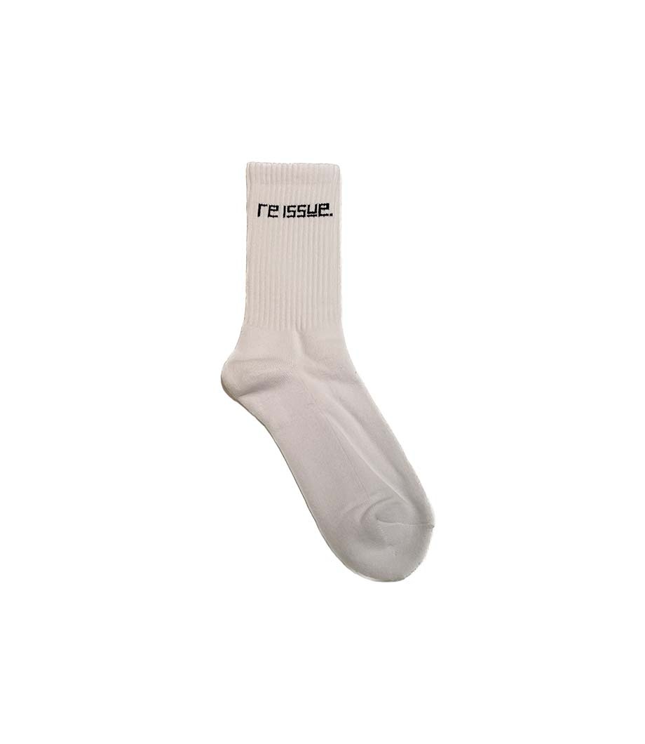 Reissue Logo Sports Socks White Black