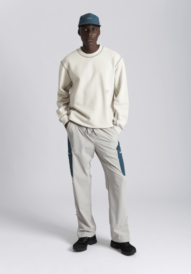 Parel Studios Contrast Crewneck Off White