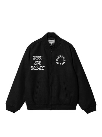 Carhartt WIP Work Varsity Bomber Black