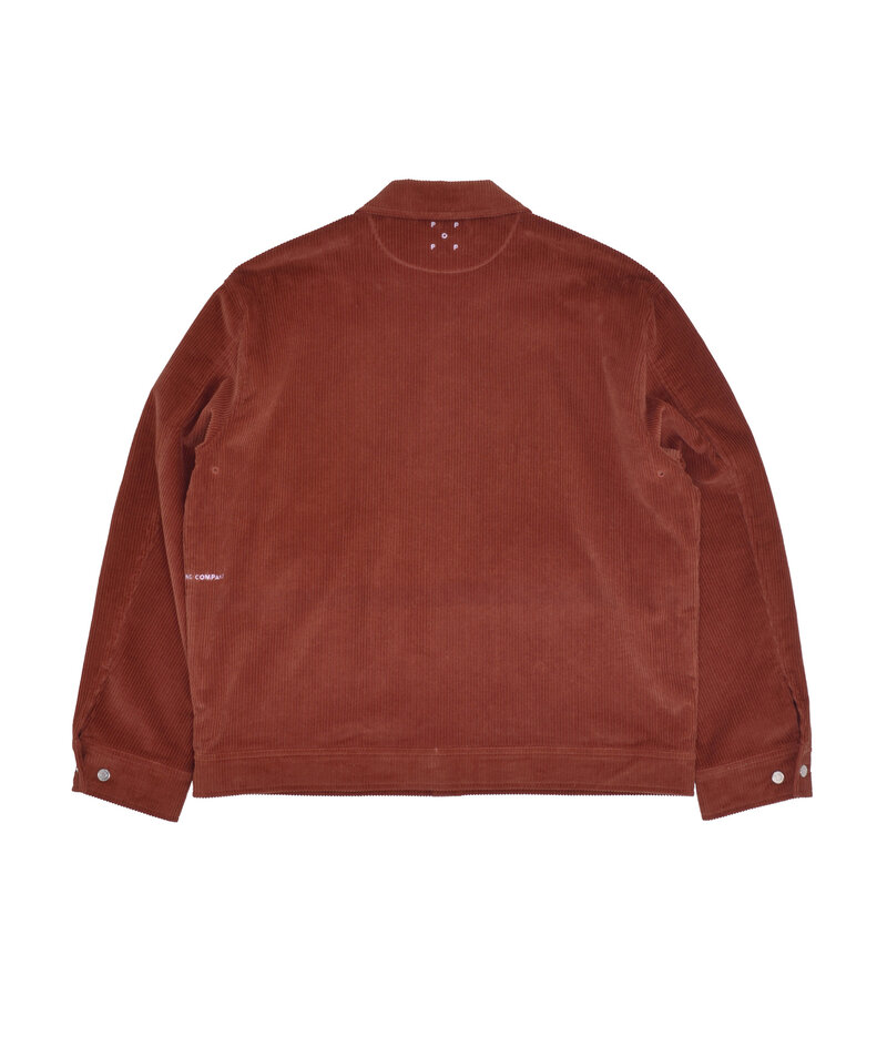 POP Trading Company Full Button Jacket Fired Brick