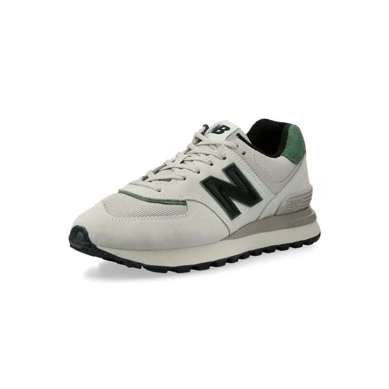 New Balance 574 White Black Green