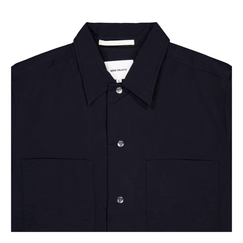 Norse Projects Pelle Waxed Nylon Insulated Jacket Dark Navy