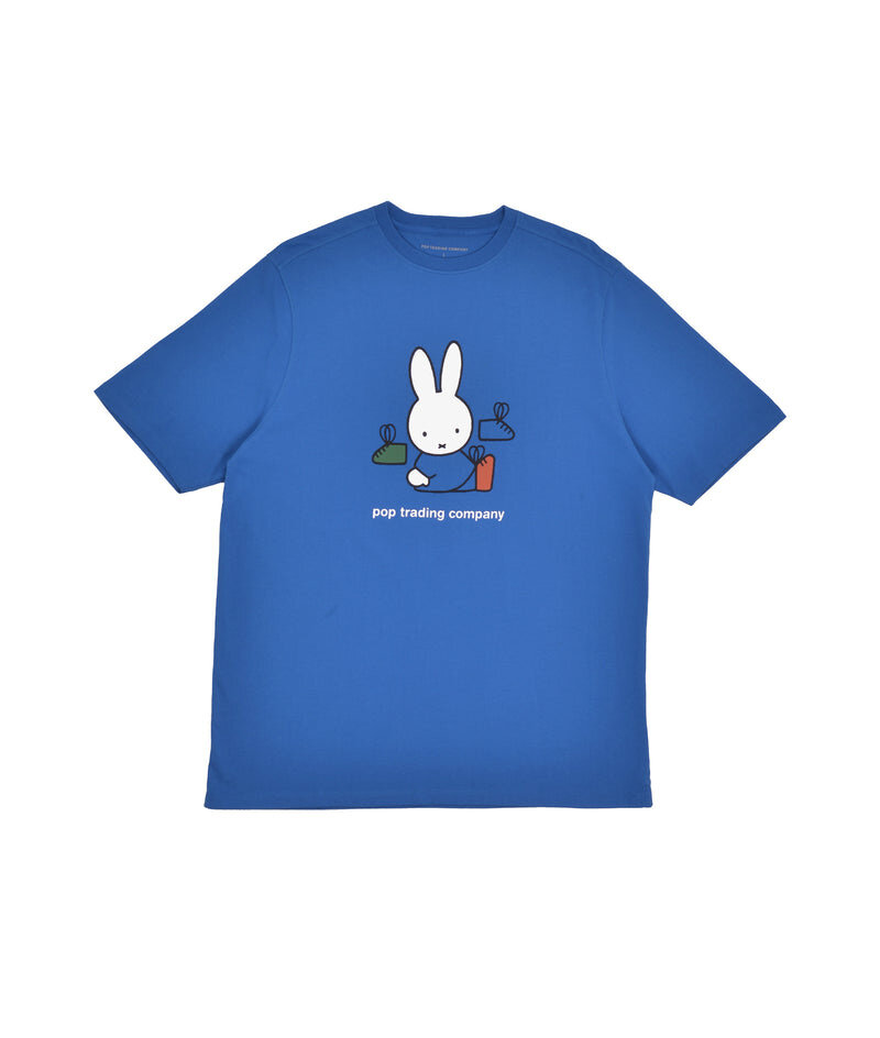 POP Trading Company X Miffy Footwear T-Shirt Blue