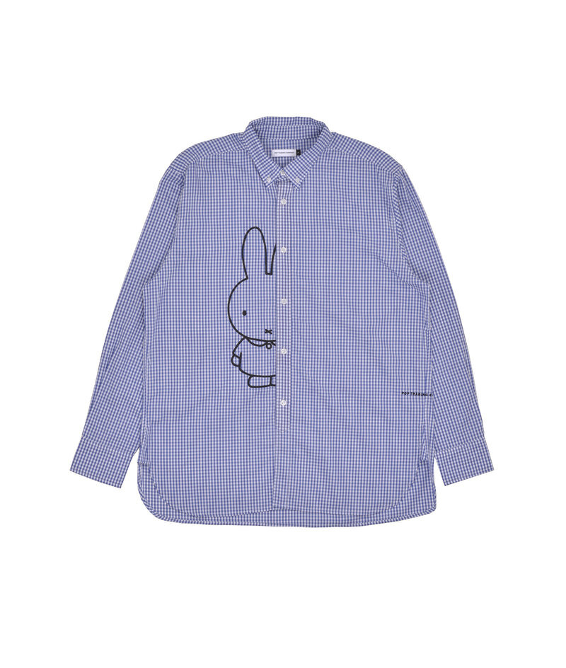 POP Trading Company X Miffy Gingham BD Shirt Blue