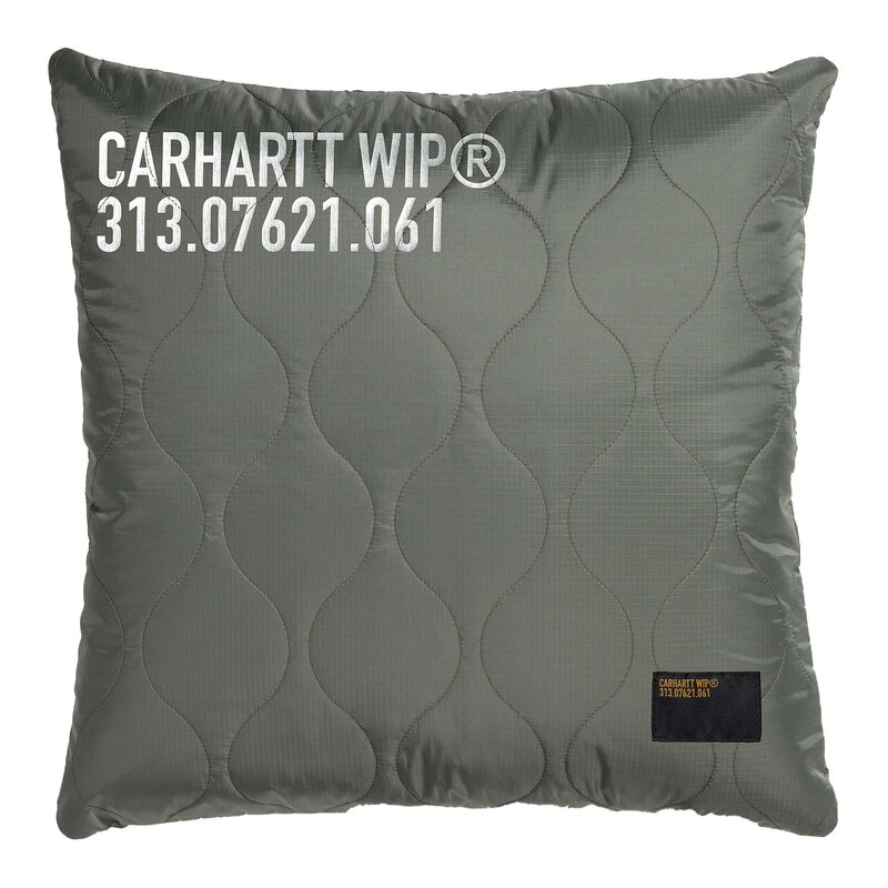 Carhartt WIP Tour Quilted Pillow Smoke Green Reflective