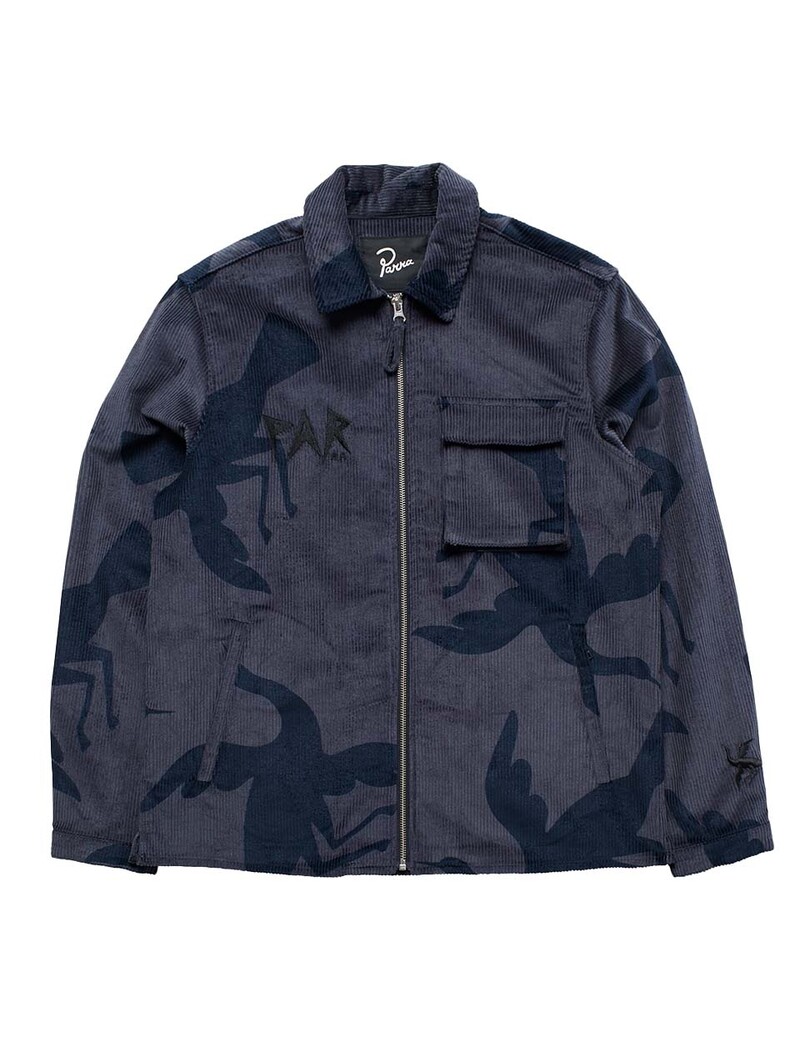 By Parra Clipped Wings Shirt Jacket Greyish Blue
