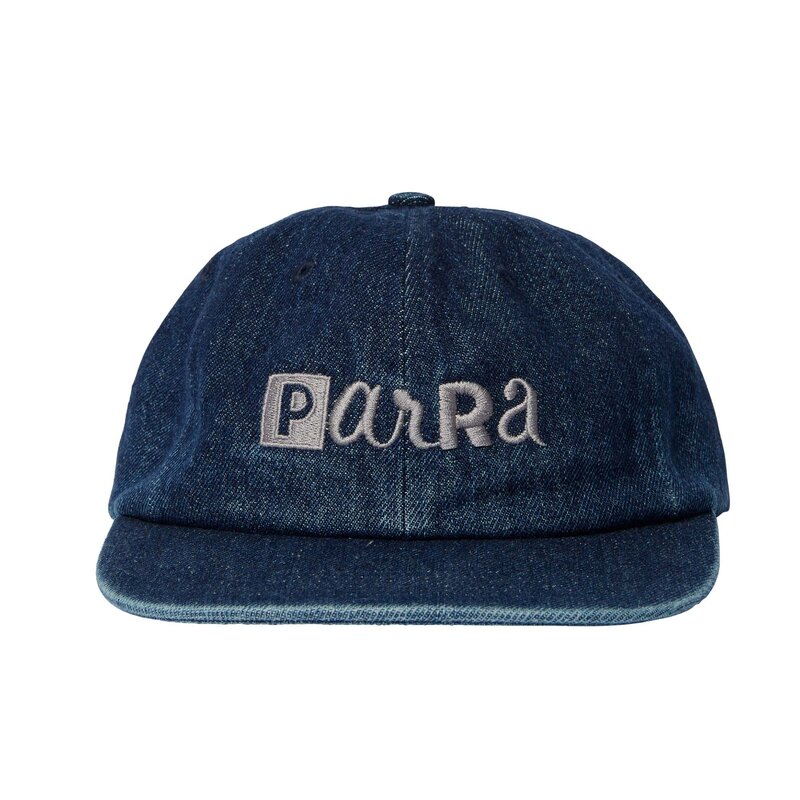 By Parra Blocked Logo 6 Panel Hat Blue